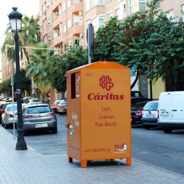 Localizador de contenedores de ropa de la Fundación INTRA y otros recursos sociales en Valencia